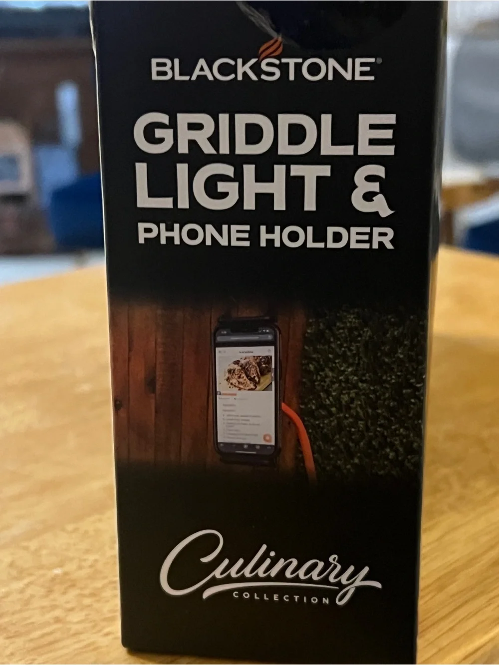 Blackstone Black Phone Holder with Orange Trim Griddle Light